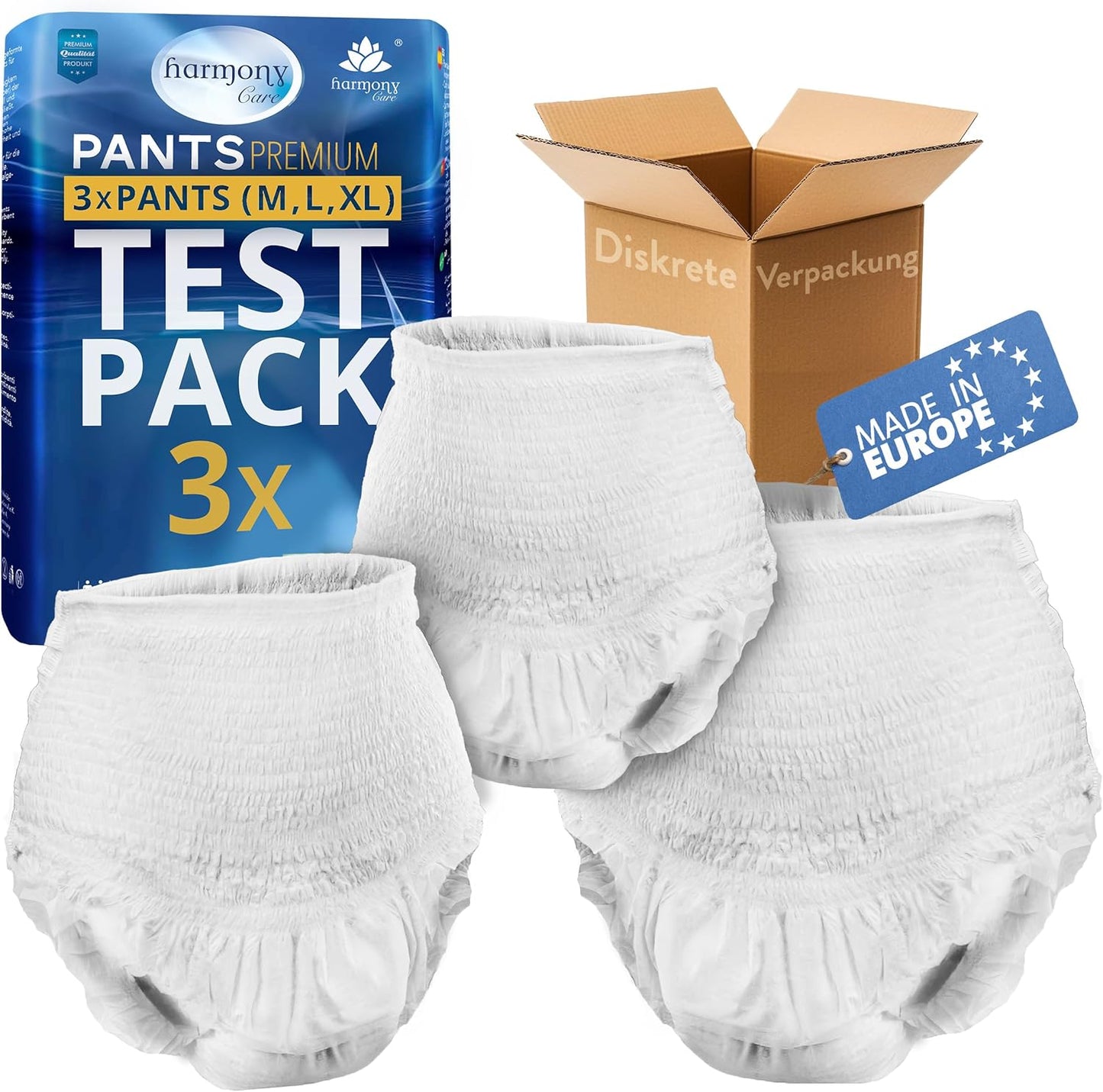 Inkontinenz Testpaket - Harmony Care Premium Pants Maxi