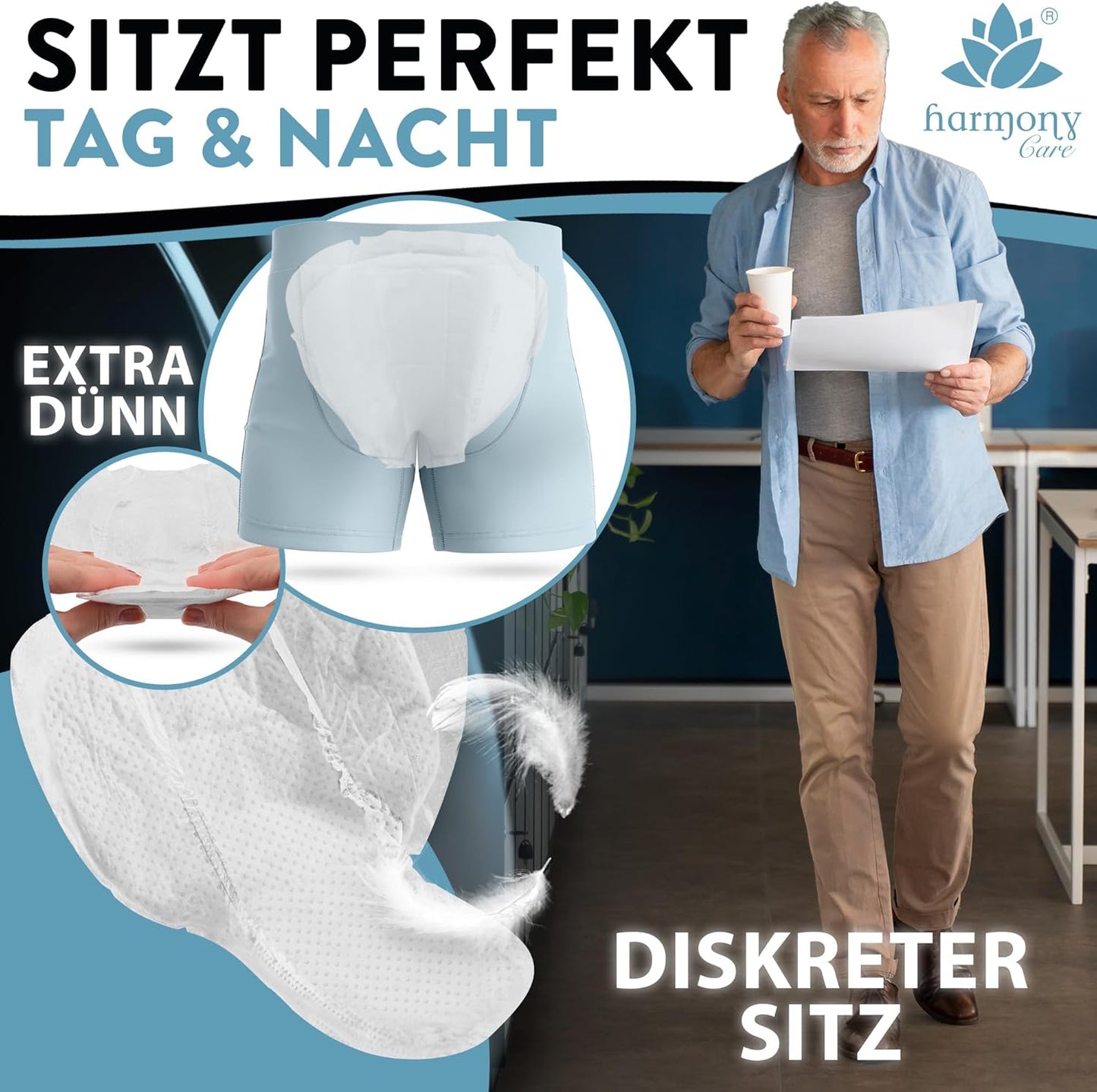 Harmony Care Super - Einlagen für Männer