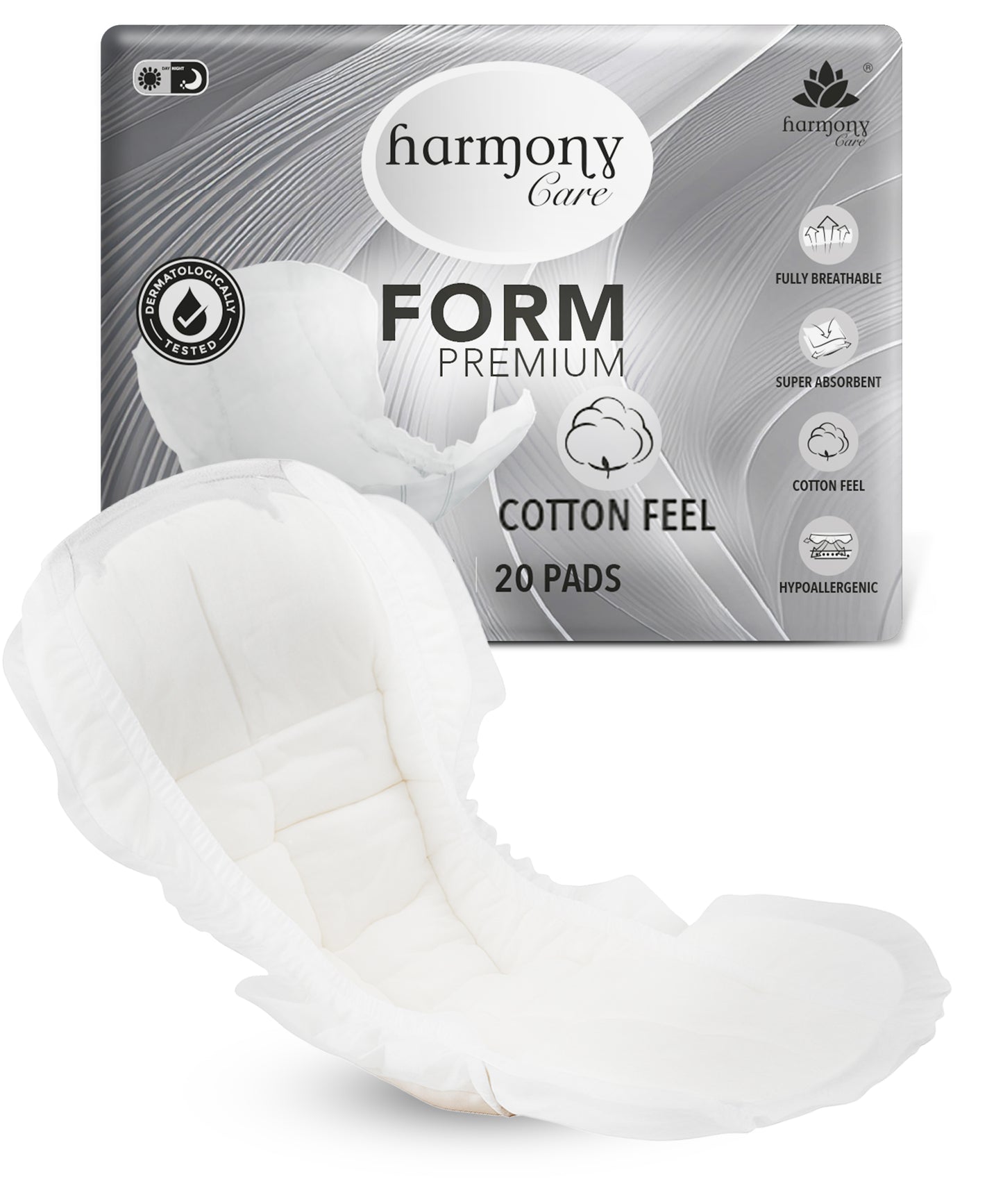 Inkontinenzvorlagen - Form Maxi+
