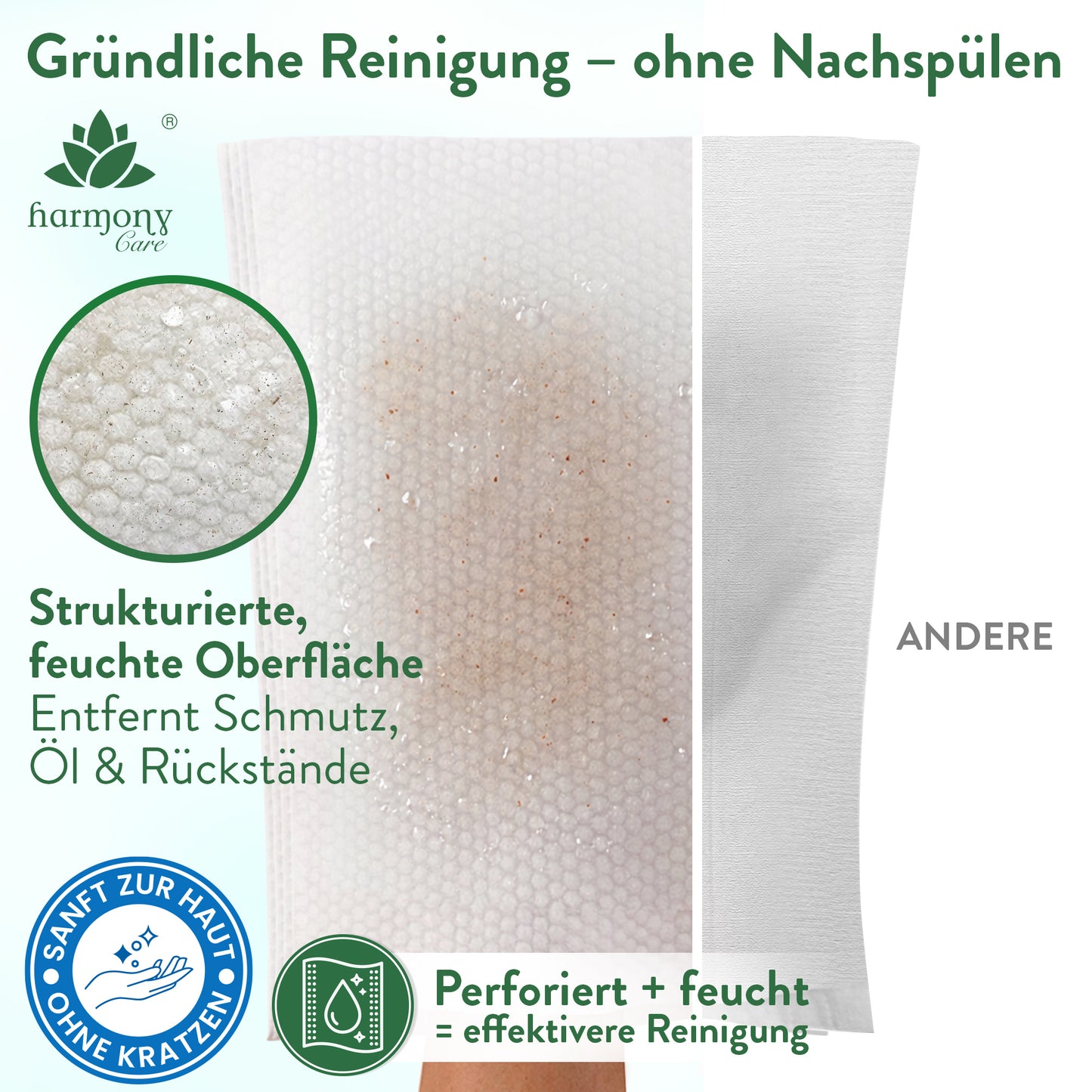 Feuchte Einmal-Waschhandschuhe