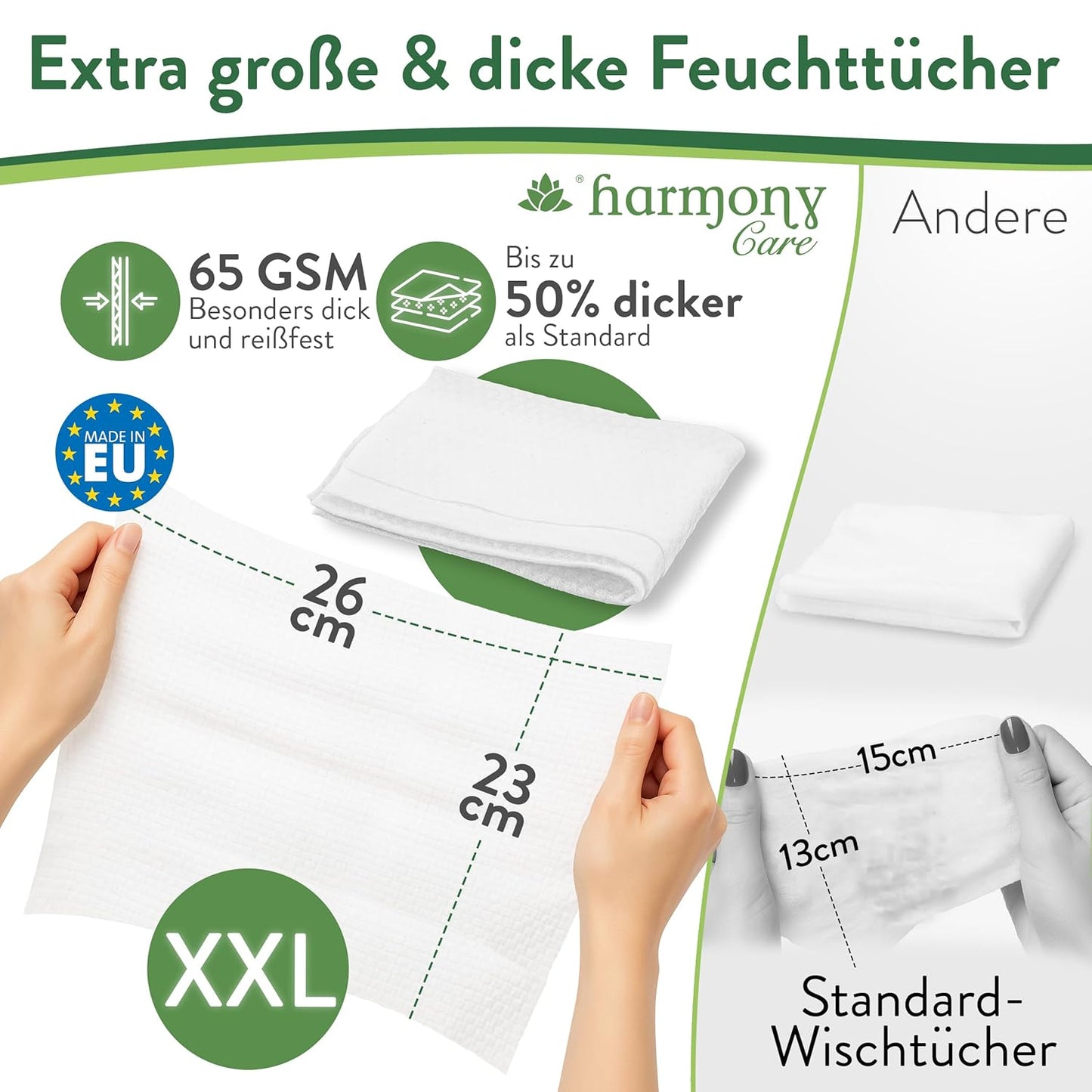 Feuchttücher für Erwachsene (XXL)