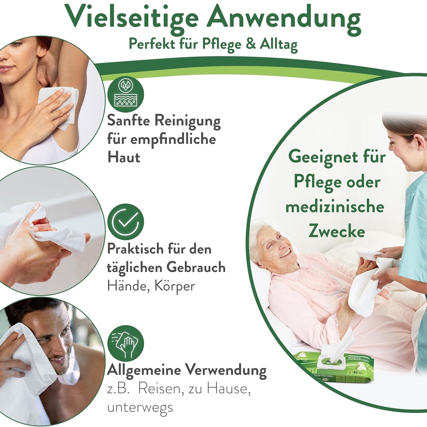 Feuchttücher für Erwachsene (XXL)