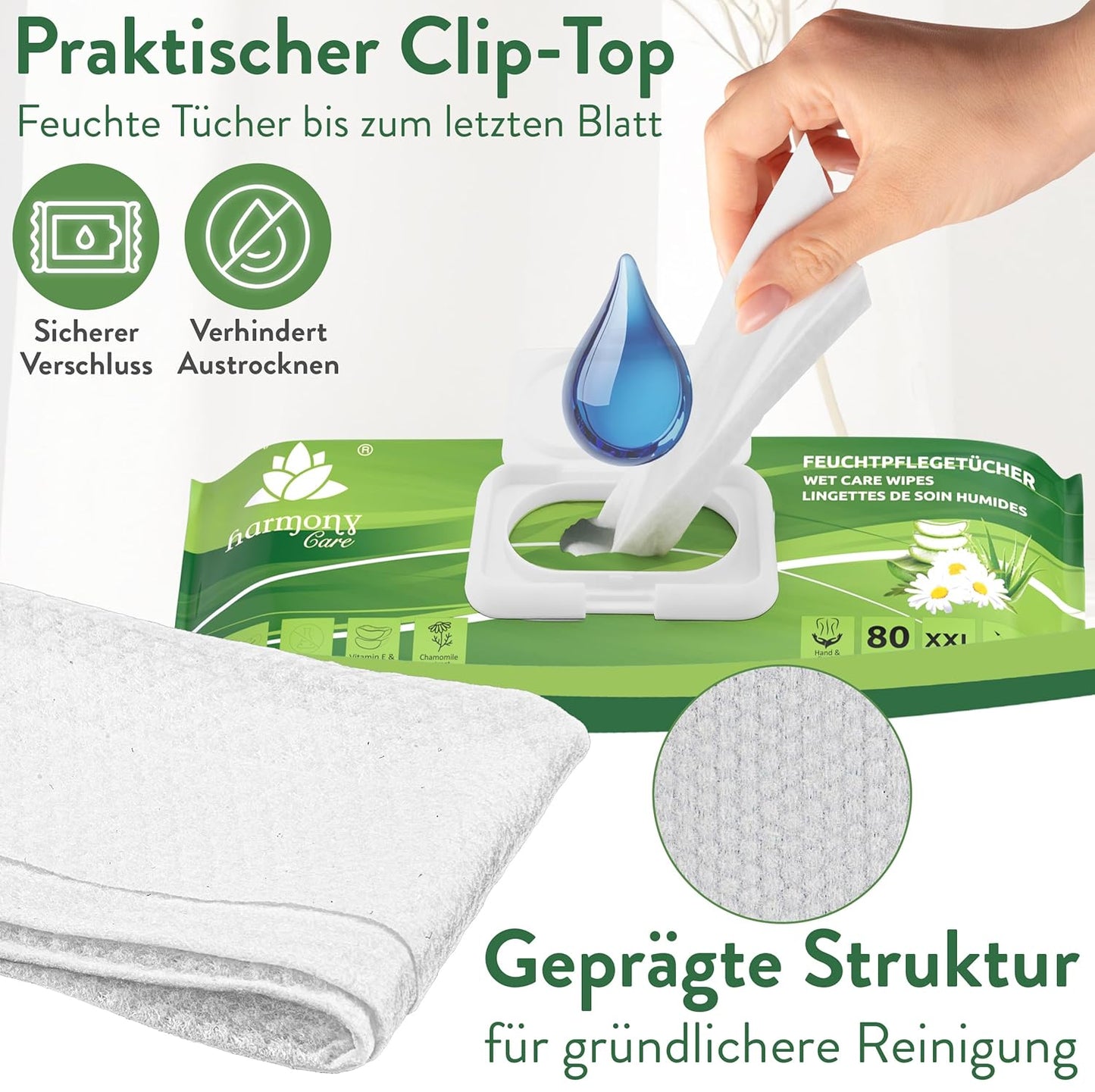 Feuchttücher für Erwachsene (XXL)