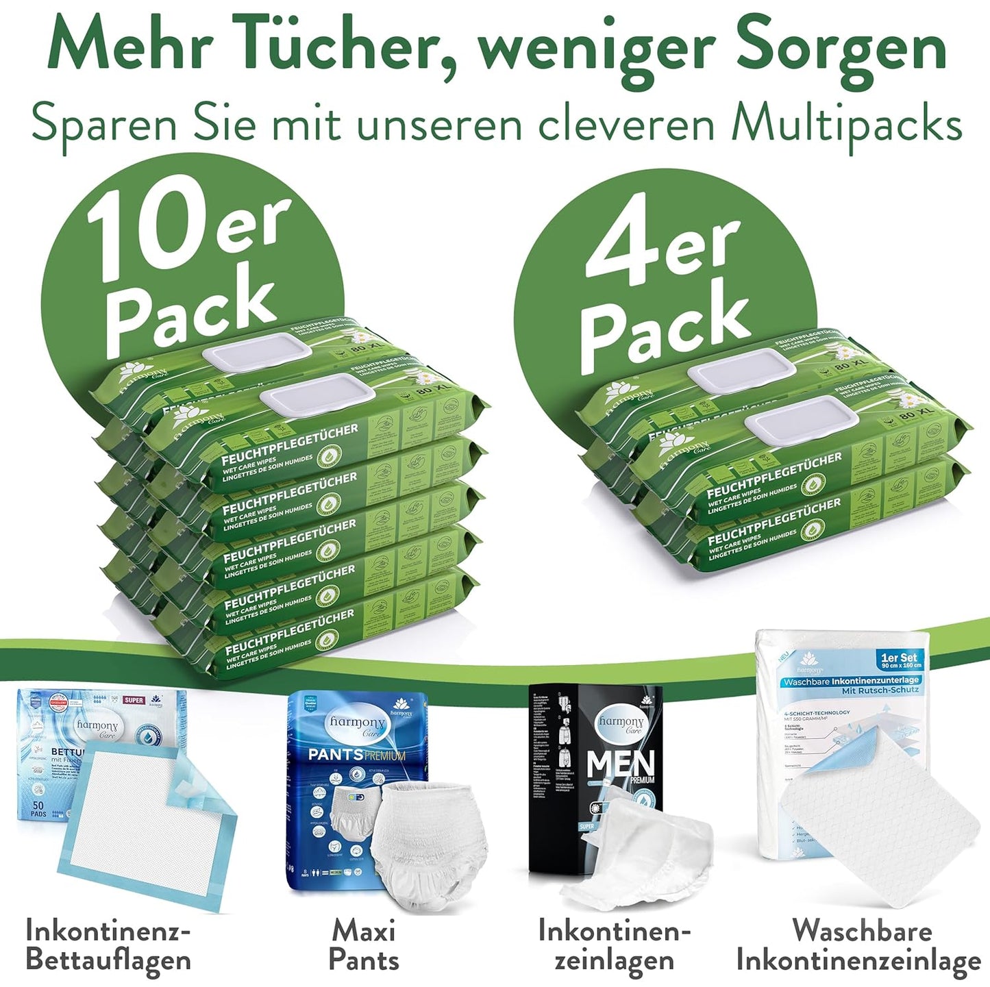Feuchttücher für Erwachsene (XXL)