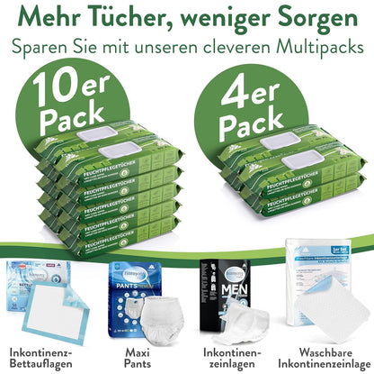 Feuchttücher für Erwachsene (XXL)