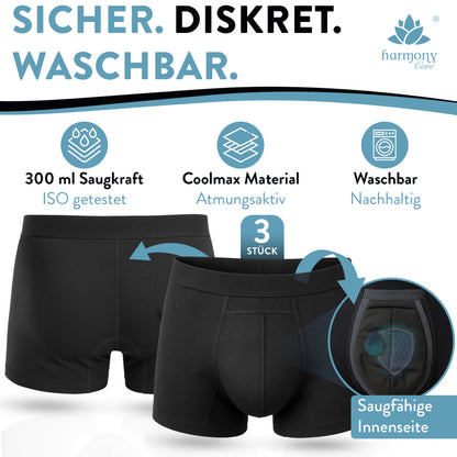 Harmony Care - waschbare Inkontinenz Pants für Männer