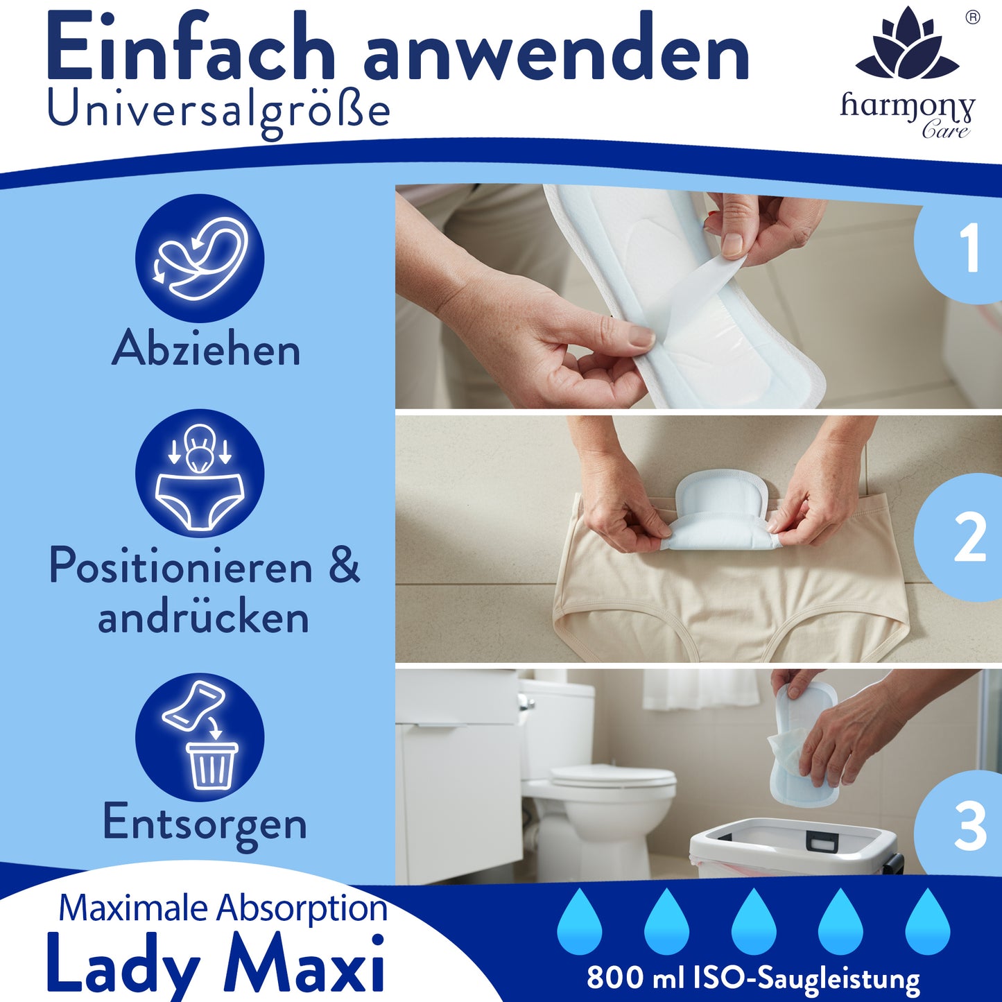 Inkontinenzeinlagen für Damen - Lady Maxi