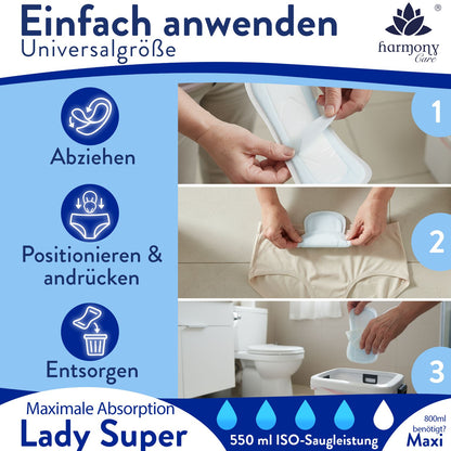 Inkontinenzeinlagen für Damen - Lady Super