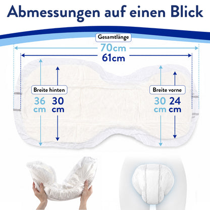 Inkontinenzvorlagen - Form Maxi+